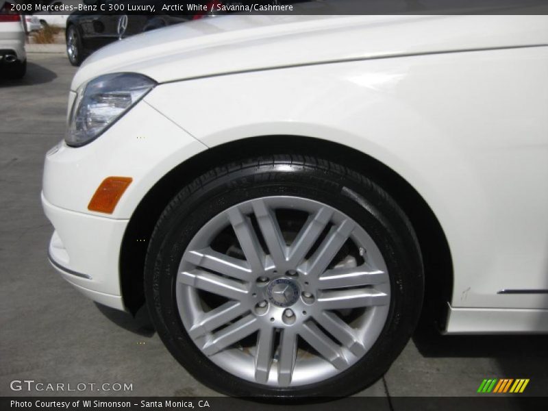 Arctic White / Savanna/Cashmere 2008 Mercedes-Benz C 300 Luxury