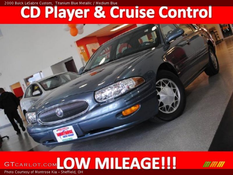 Titanium Blue Metallic / Medium Blue 2000 Buick LeSabre Custom