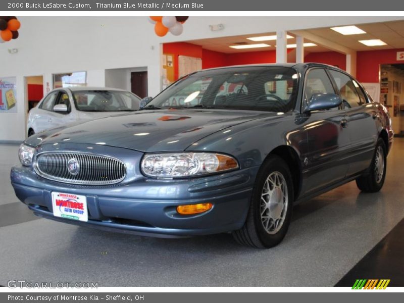 Titanium Blue Metallic / Medium Blue 2000 Buick LeSabre Custom