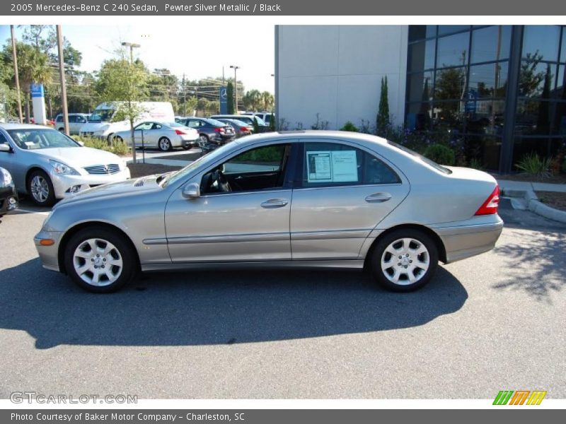 Pewter Silver Metallic / Black 2005 Mercedes-Benz C 240 Sedan