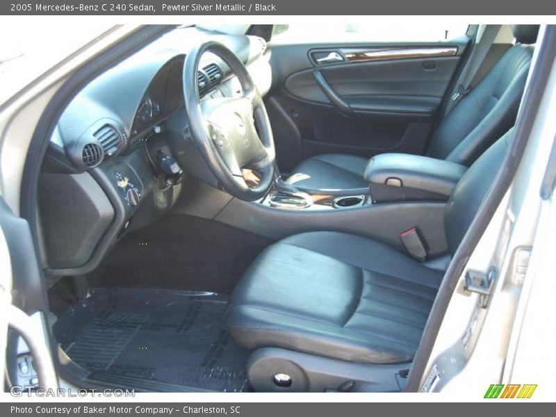 Pewter Silver Metallic / Black 2005 Mercedes-Benz C 240 Sedan