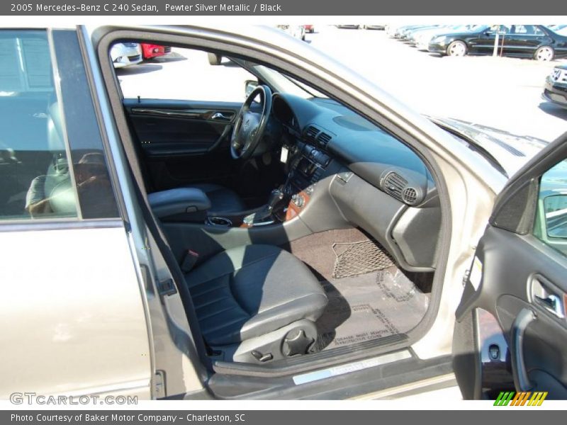 Pewter Silver Metallic / Black 2005 Mercedes-Benz C 240 Sedan