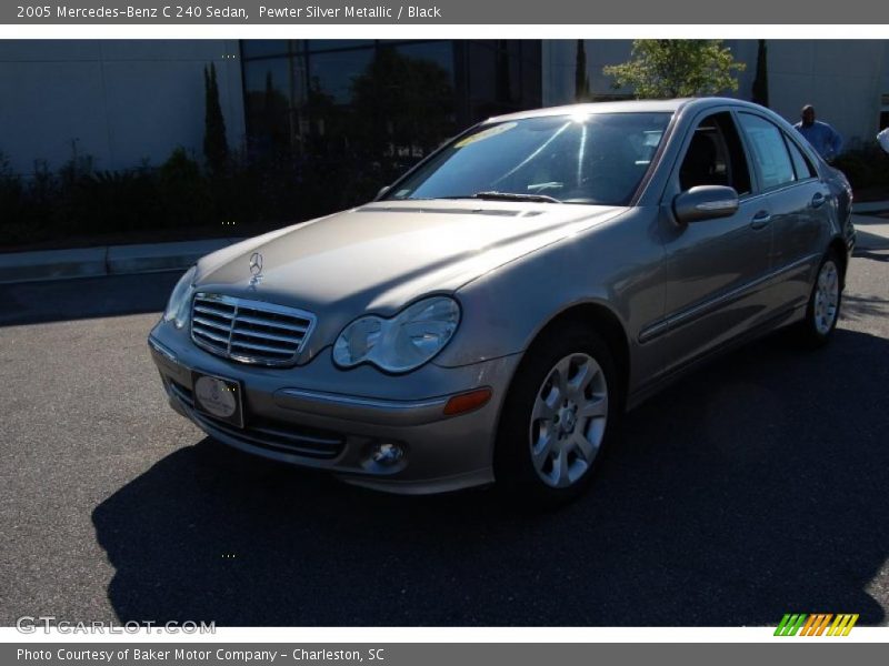 Pewter Silver Metallic / Black 2005 Mercedes-Benz C 240 Sedan