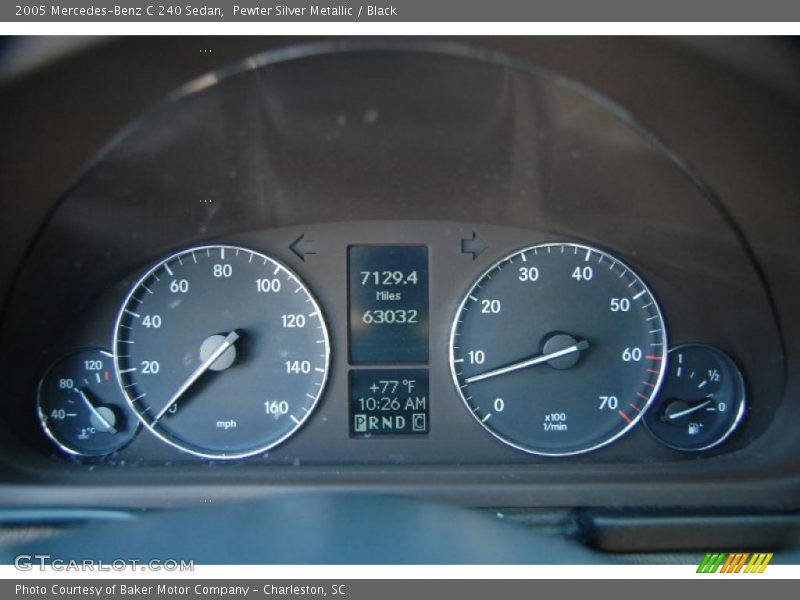 Pewter Silver Metallic / Black 2005 Mercedes-Benz C 240 Sedan