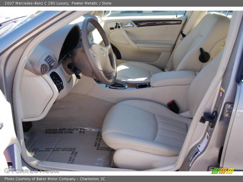 Pewter Metallic / Stone 2007 Mercedes-Benz C 280 Luxury