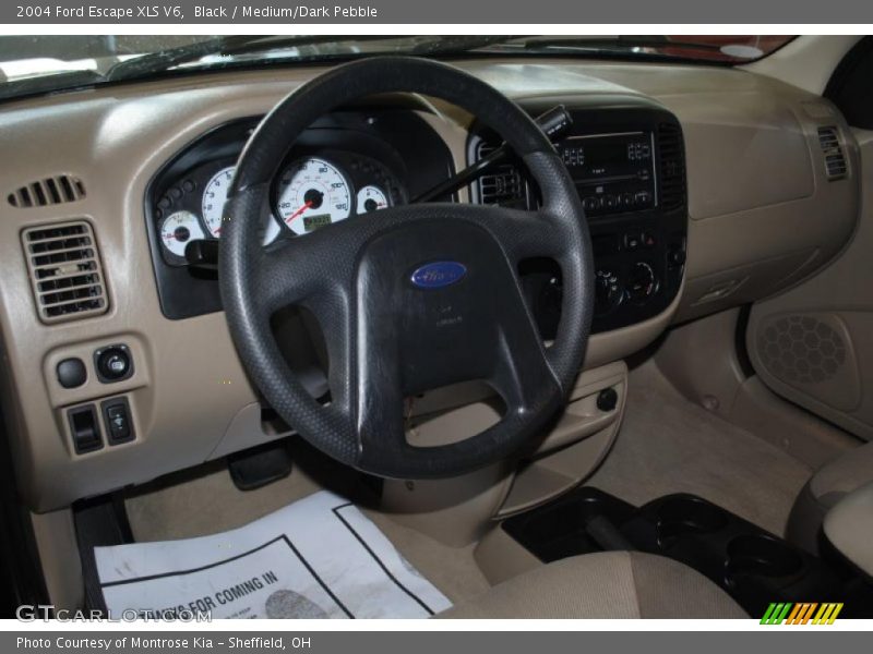 Black / Medium/Dark Pebble 2004 Ford Escape XLS V6