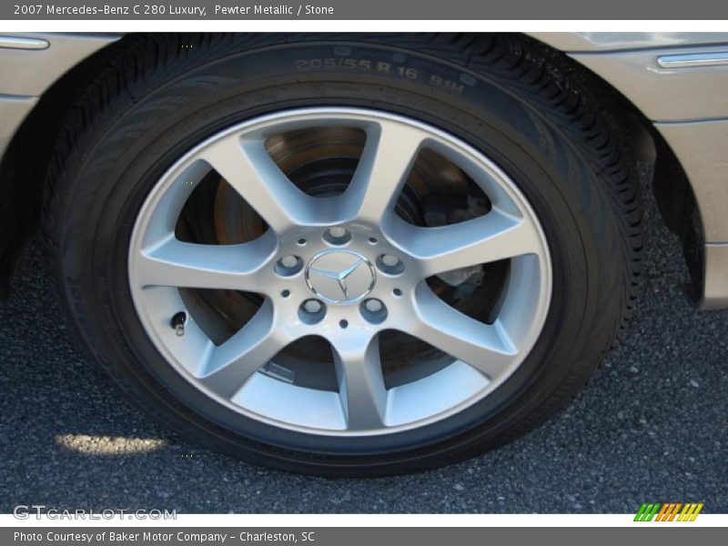 Pewter Metallic / Stone 2007 Mercedes-Benz C 280 Luxury