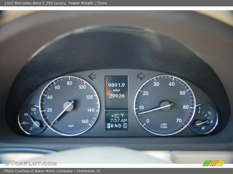 Pewter Metallic / Stone 2007 Mercedes-Benz C 280 Luxury