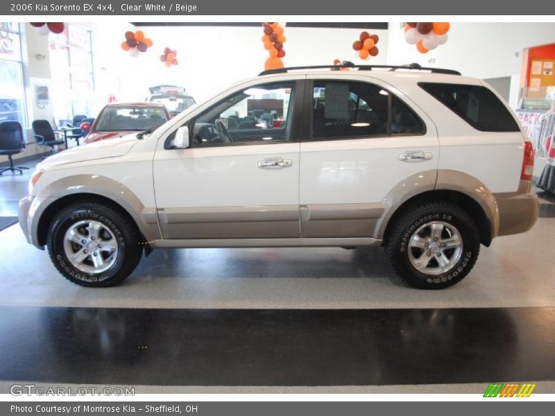 Clear White / Beige 2006 Kia Sorento EX 4x4