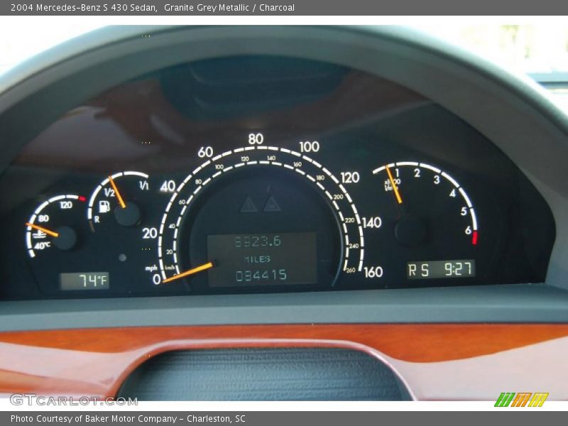 Granite Grey Metallic / Charcoal 2004 Mercedes-Benz S 430 Sedan
