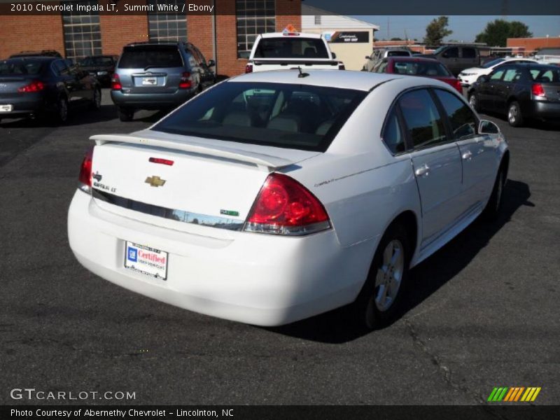 Summit White / Ebony 2010 Chevrolet Impala LT