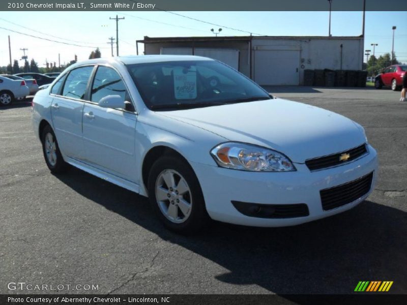 Summit White / Ebony 2010 Chevrolet Impala LT