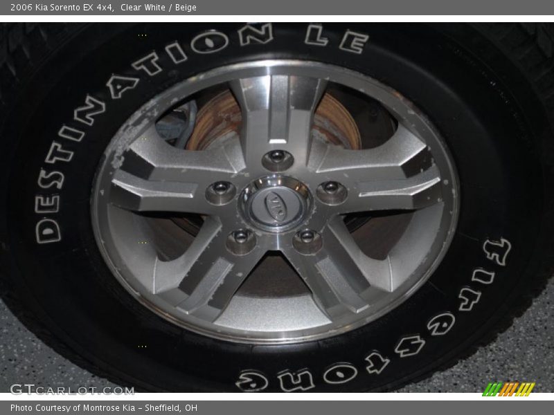 Clear White / Beige 2006 Kia Sorento EX 4x4