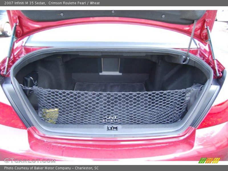 Crimson Roulette Pearl / Wheat 2007 Infiniti M 35 Sedan