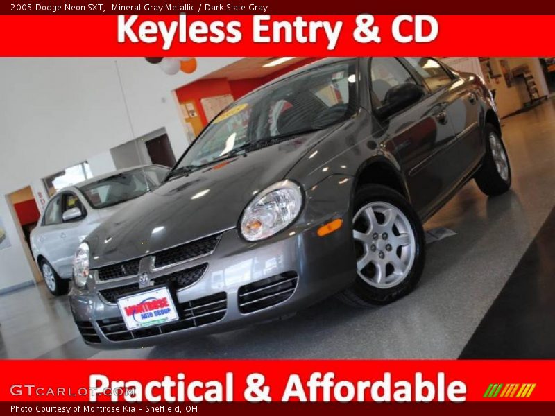 Mineral Gray Metallic / Dark Slate Gray 2005 Dodge Neon SXT