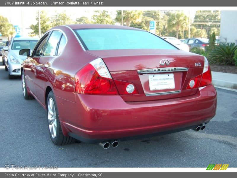 Crimson Roulette Pearl / Wheat 2007 Infiniti M 35 Sedan
