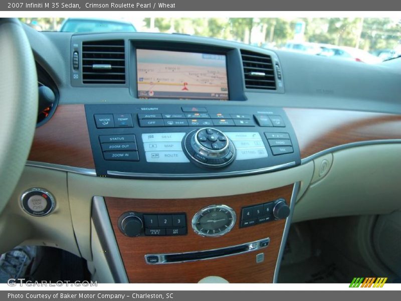 Crimson Roulette Pearl / Wheat 2007 Infiniti M 35 Sedan