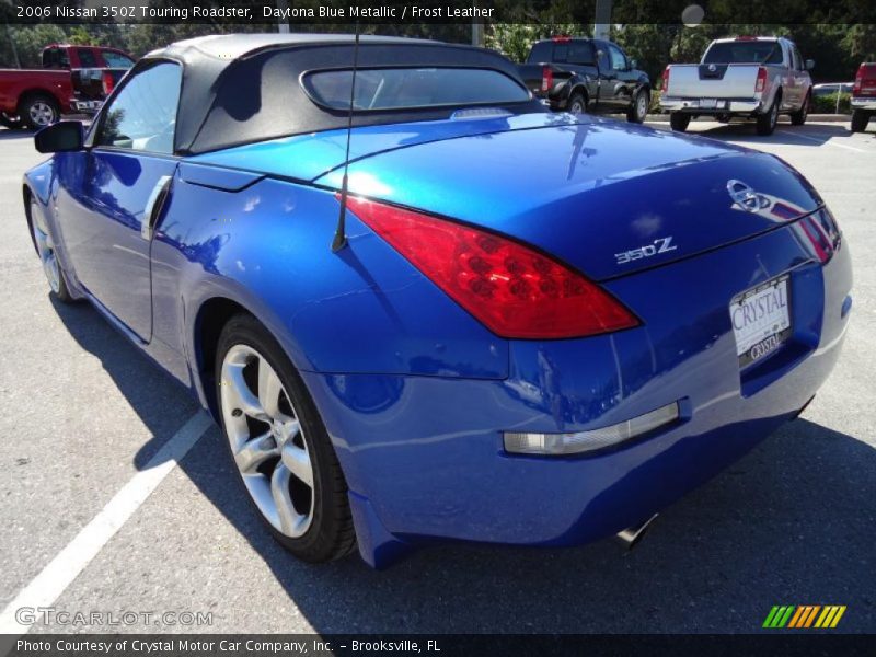 Daytona Blue Metallic / Frost Leather 2006 Nissan 350Z Touring Roadster