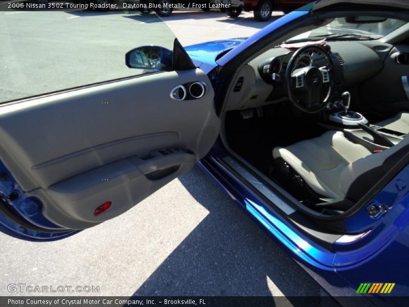 Daytona Blue Metallic / Frost Leather 2006 Nissan 350Z Touring Roadster