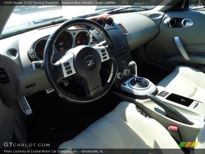 Daytona Blue Metallic / Frost Leather 2006 Nissan 350Z Touring Roadster