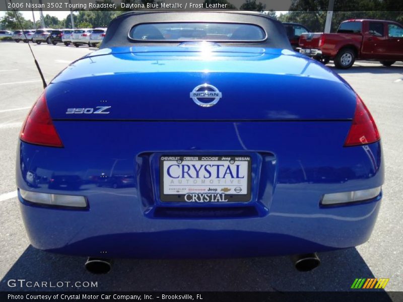 Daytona Blue Metallic / Frost Leather 2006 Nissan 350Z Touring Roadster