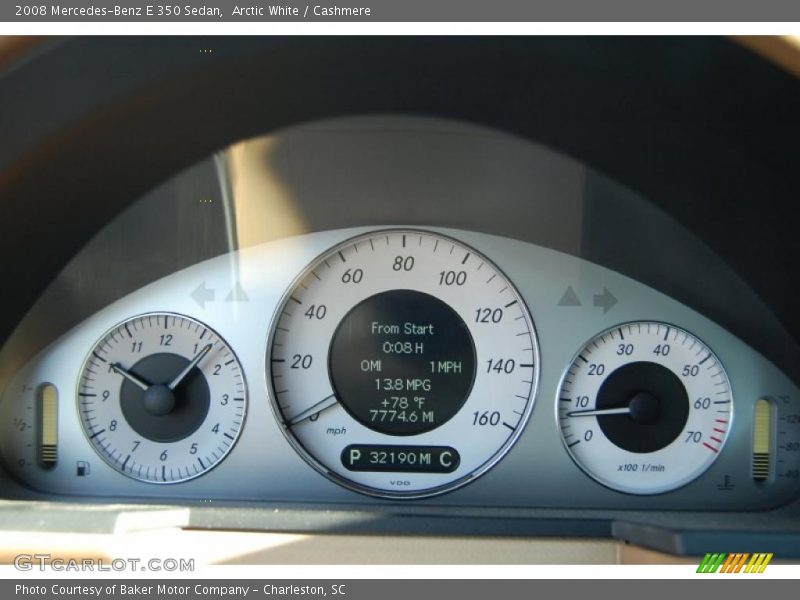 Arctic White / Cashmere 2008 Mercedes-Benz E 350 Sedan