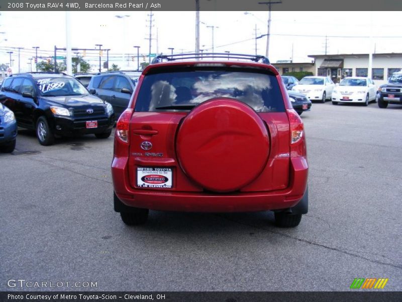 Barcelona Red Pearl / Ash 2008 Toyota RAV4 4WD