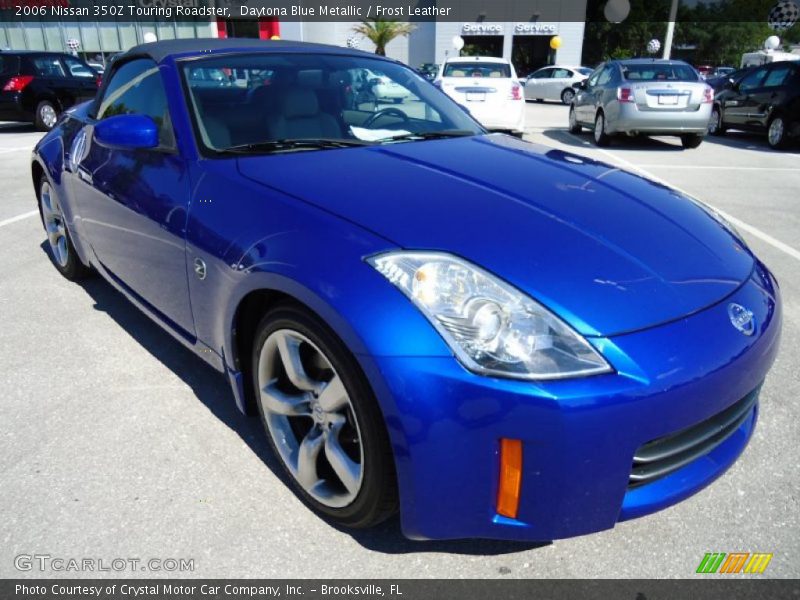Daytona Blue Metallic / Frost Leather 2006 Nissan 350Z Touring Roadster