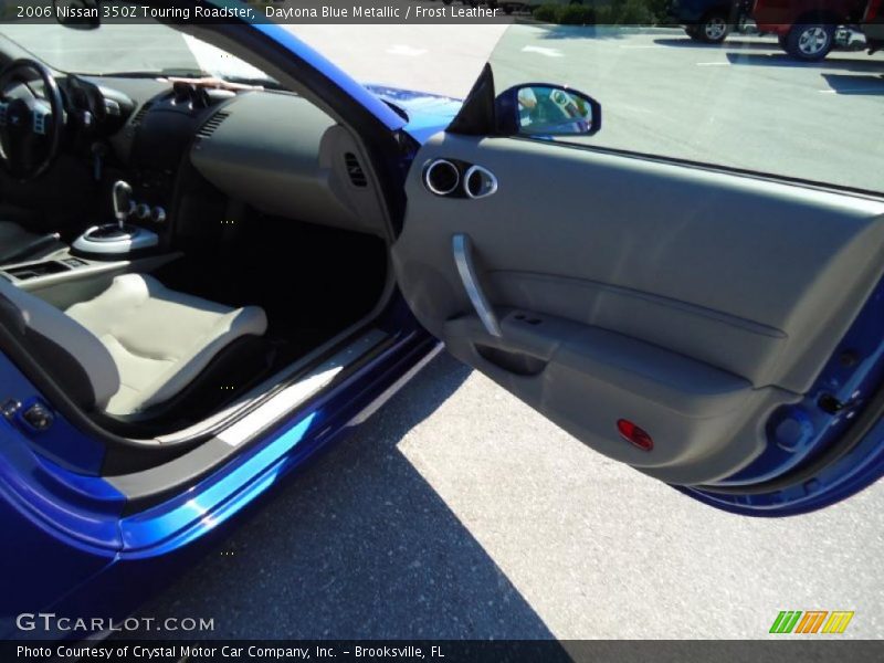 Daytona Blue Metallic / Frost Leather 2006 Nissan 350Z Touring Roadster