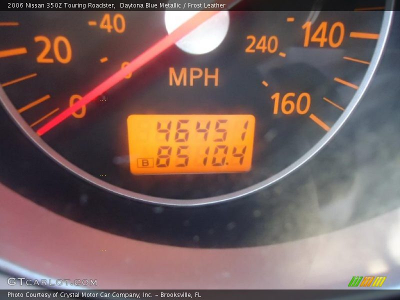 Daytona Blue Metallic / Frost Leather 2006 Nissan 350Z Touring Roadster