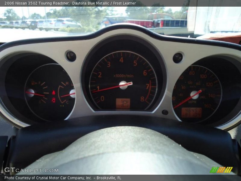 Daytona Blue Metallic / Frost Leather 2006 Nissan 350Z Touring Roadster