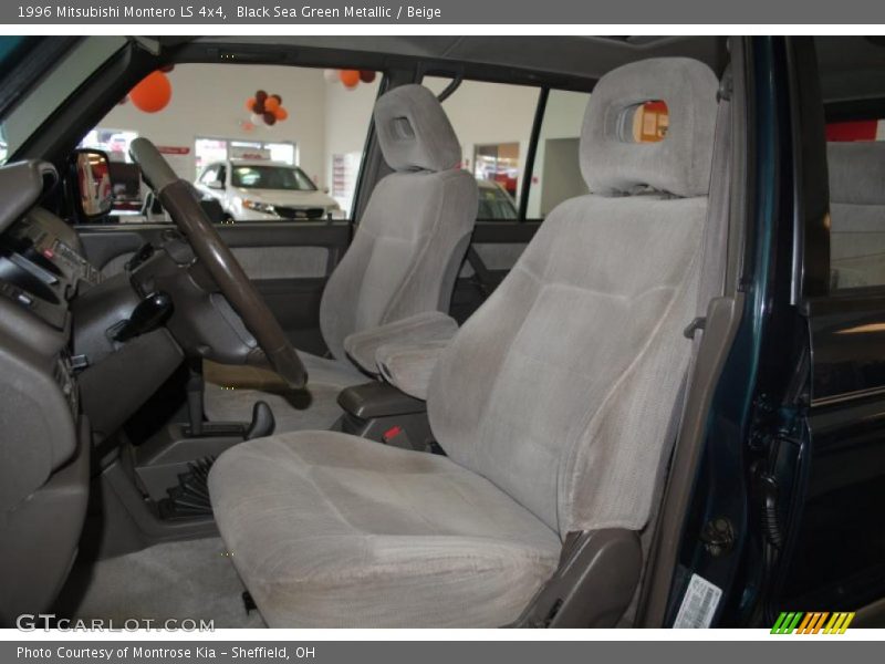Black Sea Green Metallic / Beige 1996 Mitsubishi Montero LS 4x4