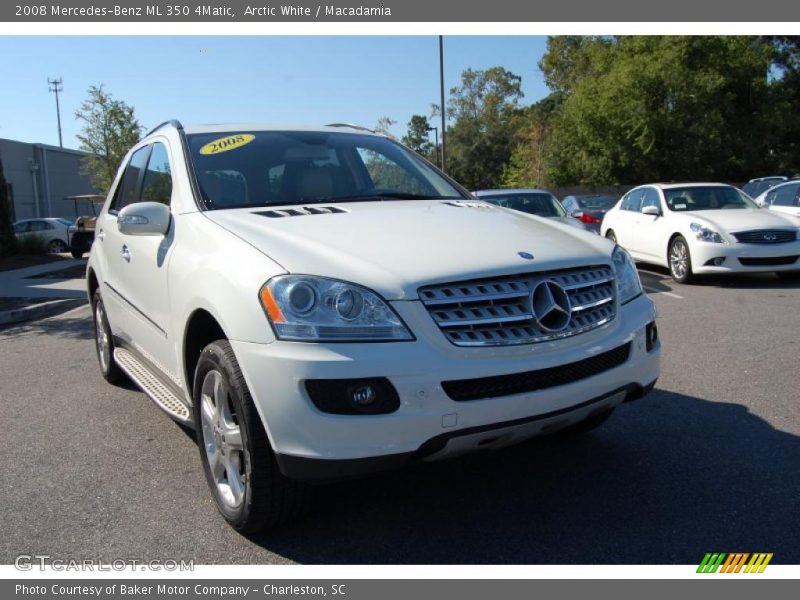 Arctic White / Macadamia 2008 Mercedes-Benz ML 350 4Matic