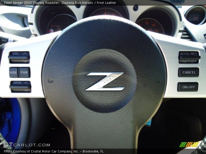 Daytona Blue Metallic / Frost Leather 2006 Nissan 350Z Touring Roadster