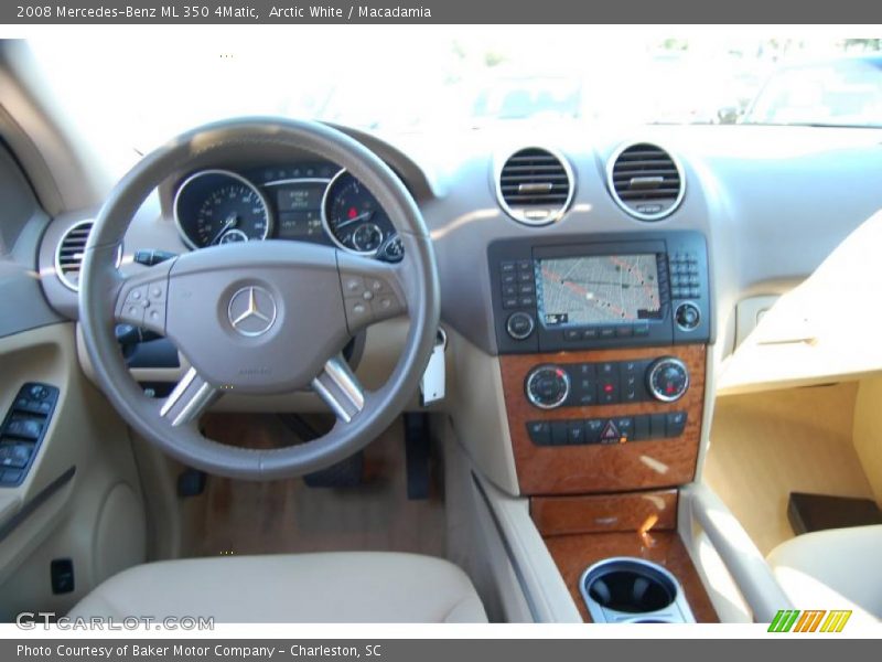 Arctic White / Macadamia 2008 Mercedes-Benz ML 350 4Matic