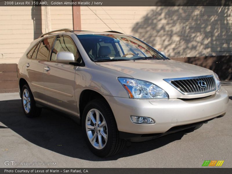 Golden Almond Metallic / Ivory 2008 Lexus RX 350 AWD