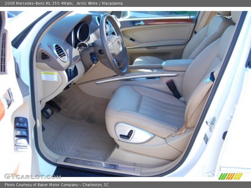 Arctic White / Macadamia 2008 Mercedes-Benz ML 350 4Matic
