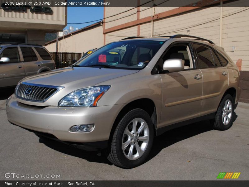 Golden Almond Metallic / Ivory 2008 Lexus RX 350 AWD