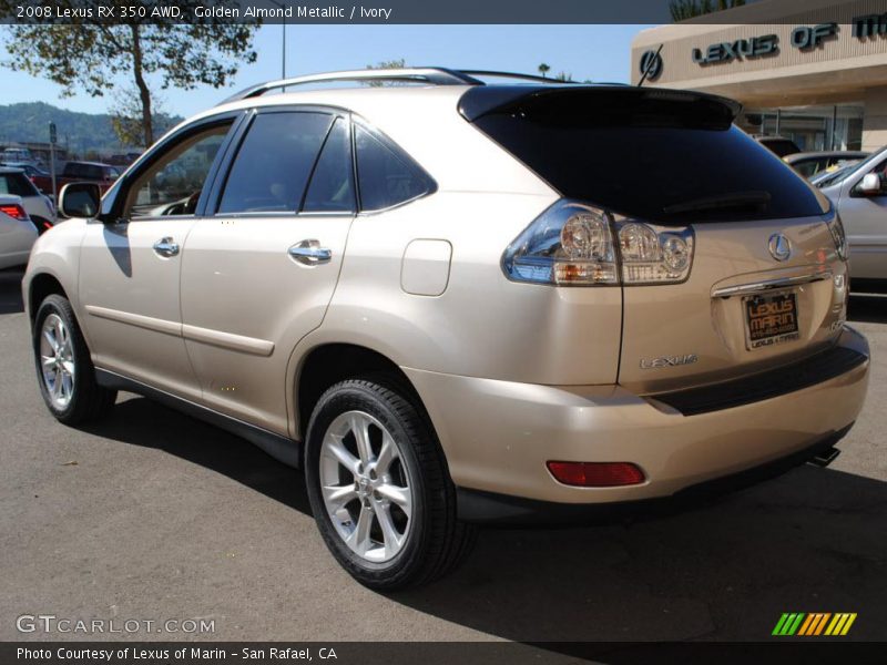 Golden Almond Metallic / Ivory 2008 Lexus RX 350 AWD