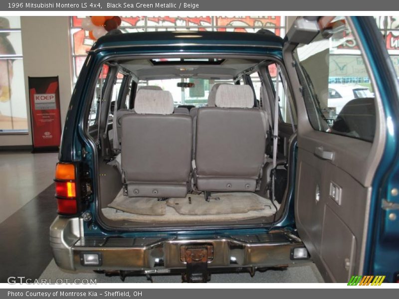 Black Sea Green Metallic / Beige 1996 Mitsubishi Montero LS 4x4