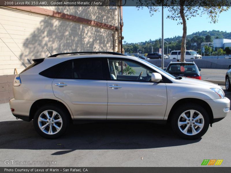 Golden Almond Metallic / Ivory 2008 Lexus RX 350 AWD