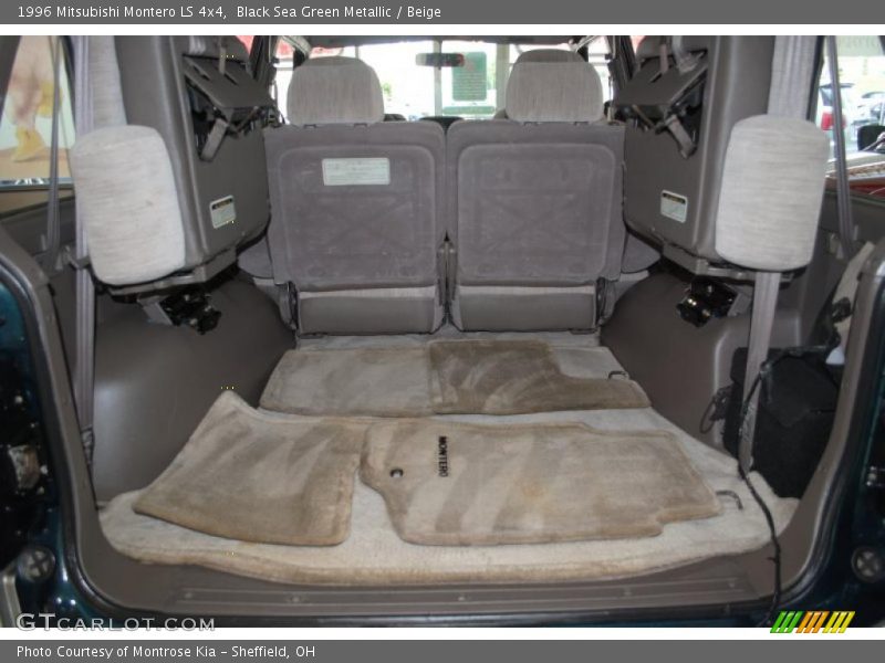 Black Sea Green Metallic / Beige 1996 Mitsubishi Montero LS 4x4