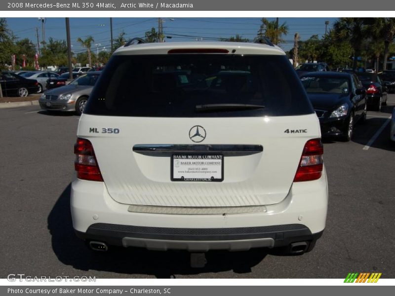 Arctic White / Macadamia 2008 Mercedes-Benz ML 350 4Matic