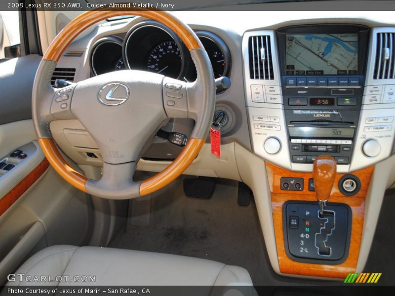 Golden Almond Metallic / Ivory 2008 Lexus RX 350 AWD
