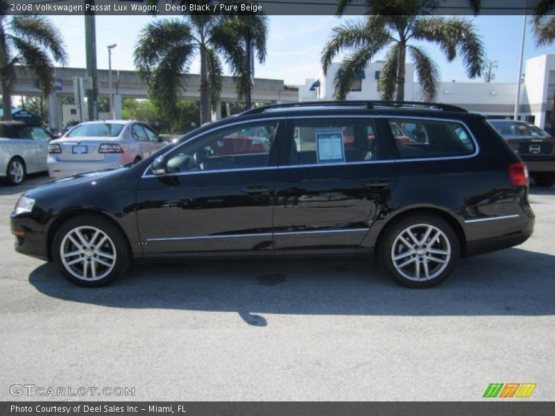 Deep Black / Pure Beige 2008 Volkswagen Passat Lux Wagon