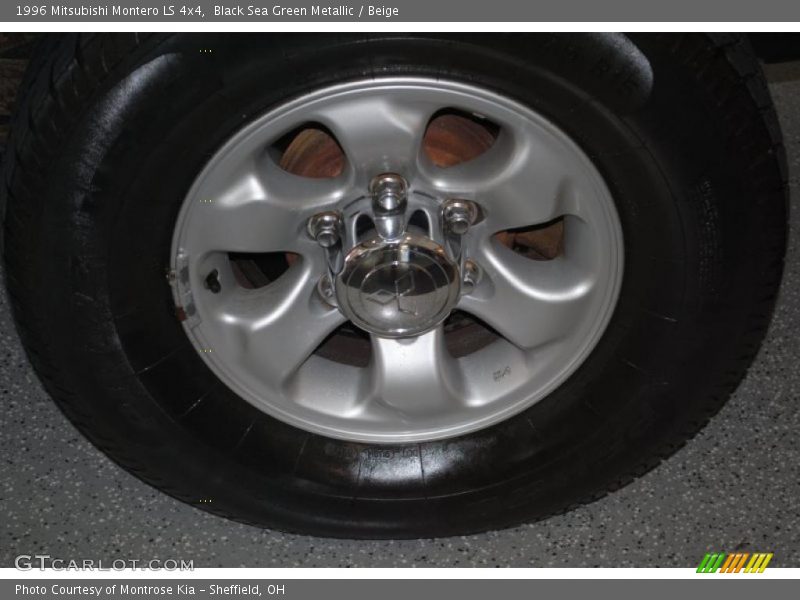 Black Sea Green Metallic / Beige 1996 Mitsubishi Montero LS 4x4