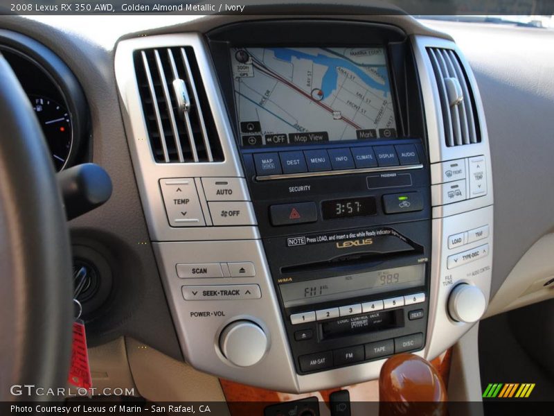 Golden Almond Metallic / Ivory 2008 Lexus RX 350 AWD