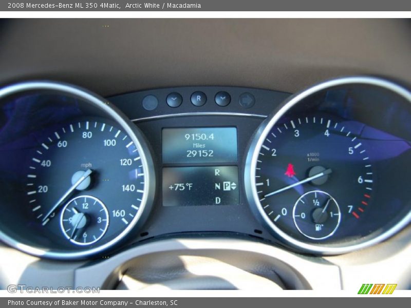 Arctic White / Macadamia 2008 Mercedes-Benz ML 350 4Matic