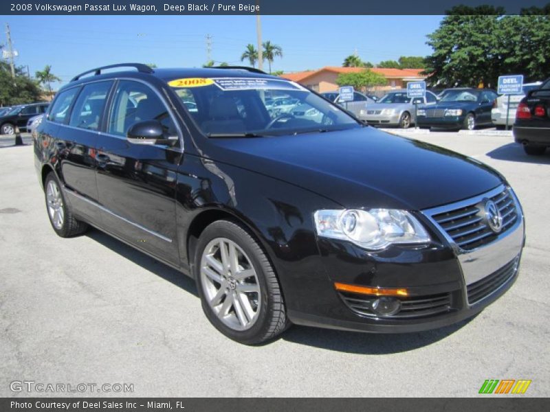 Deep Black / Pure Beige 2008 Volkswagen Passat Lux Wagon