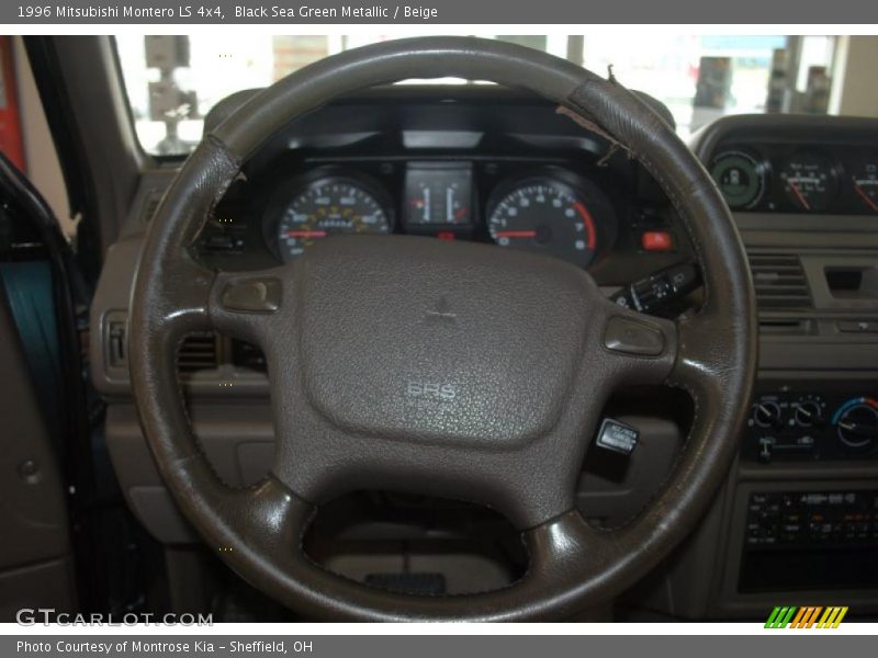 Black Sea Green Metallic / Beige 1996 Mitsubishi Montero LS 4x4